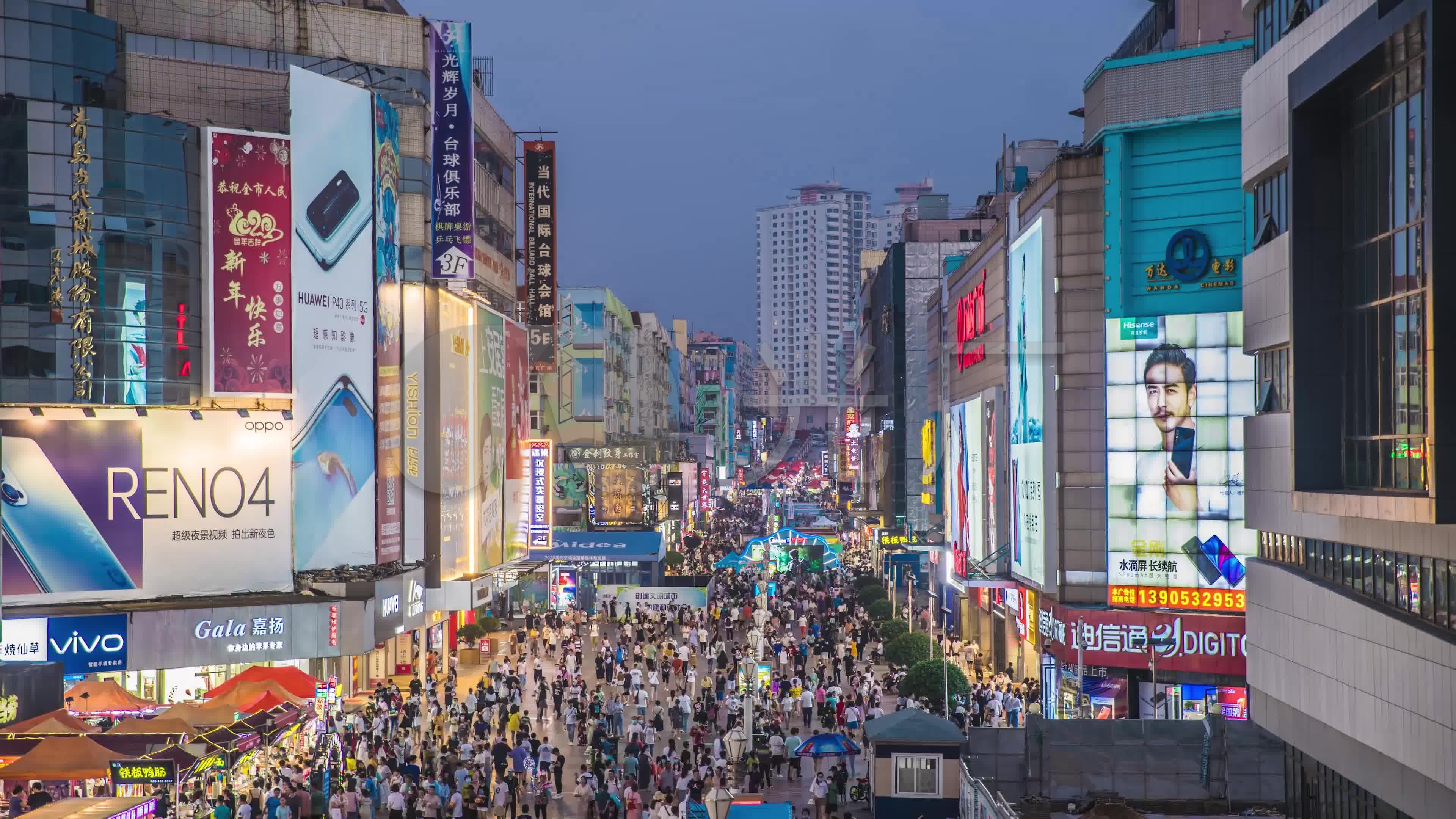 【航拍】4K青岛台东夜市繁华小吃街_3840X2160_高清视频素材下载(编号:5289620)_实拍视频_光厂(VJ师网) www.vjshi.com