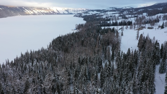 阿尔泰山区的雪景素材（4K高清）