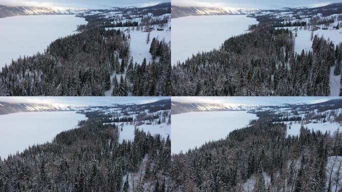 阿尔泰山区的雪景素材（4K高清）