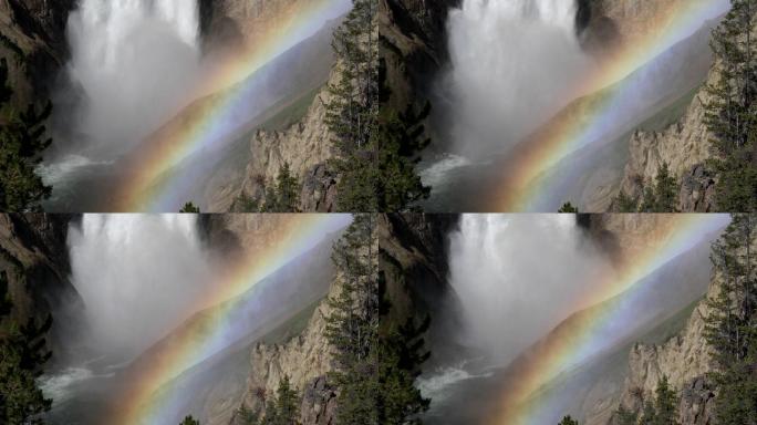 黄石公园的彩虹视频素材