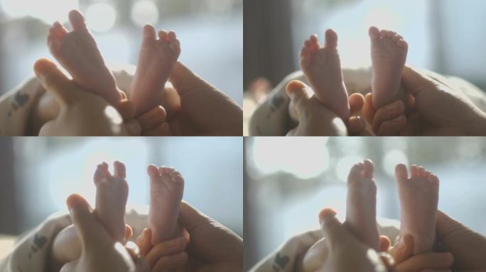 新生儿双脚放松新生儿和谐