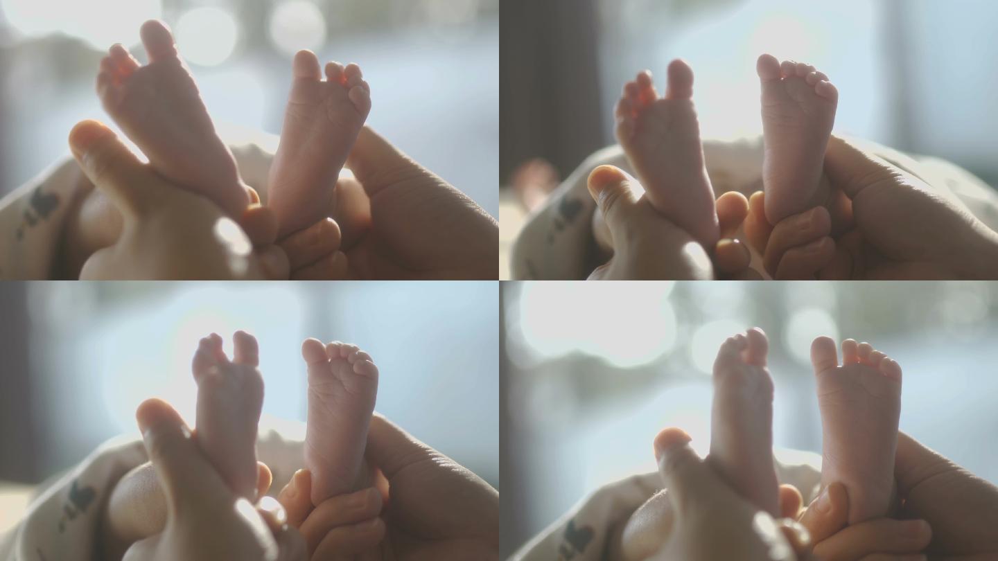 新生儿双脚放松新生儿和谐