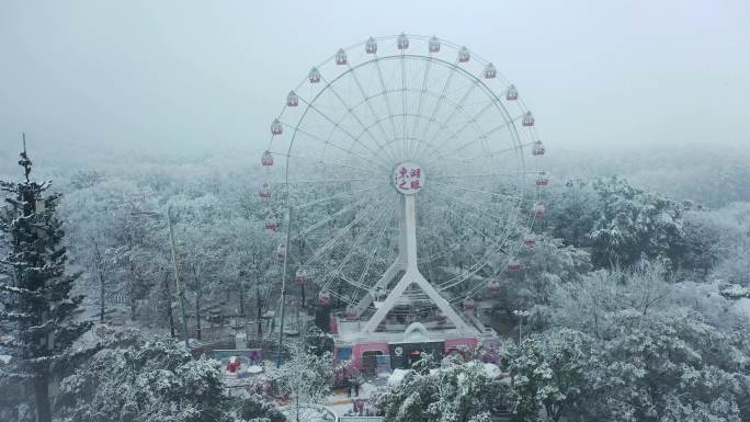 【航拍】东湖之眼雪景02