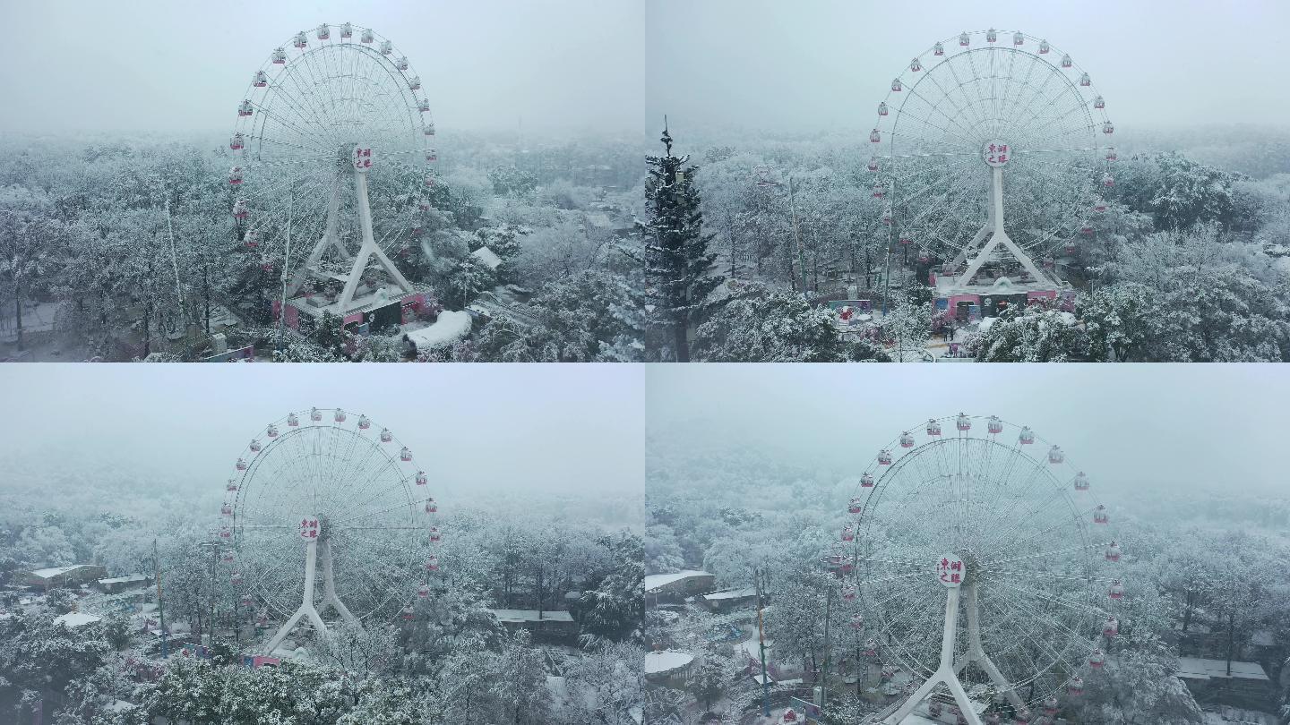 【航拍】东湖之眼雪景02