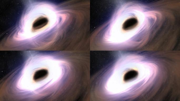 一个黑洞宇宙太空科幻星空星河