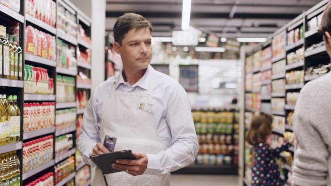 商店工作人员商场商业品牌导购超市人流量逛