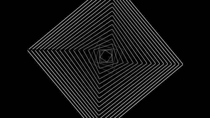 抽象艺术几何图形循环运动