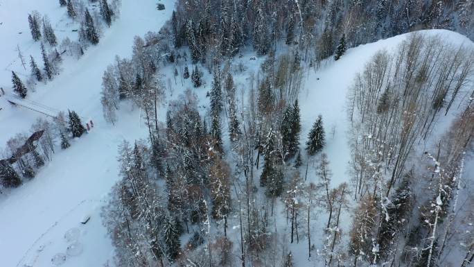 阿尔泰山区的雪景素材（4K高清）