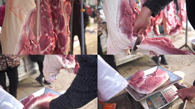 魅力中国 农村春节赶集买肉