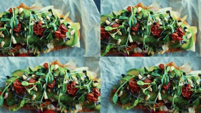 健康饮食的美味天然食物