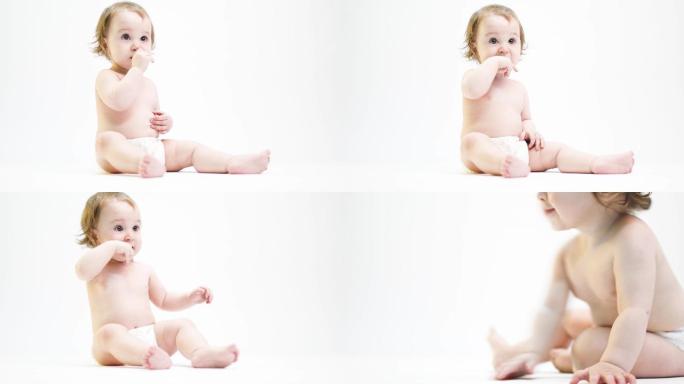 快乐宝宝在玩耍奶粉广告尿不湿婴幼儿用品
