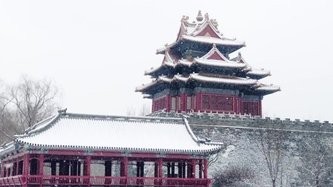 故宫角楼雪景