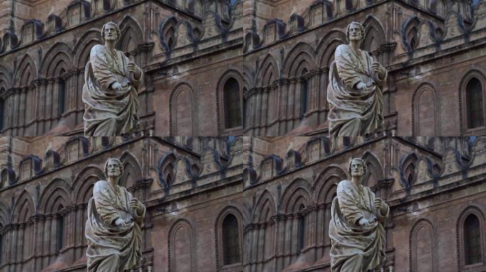 巴勒莫大教堂雕塑旅游景点纪录片历史古代宝