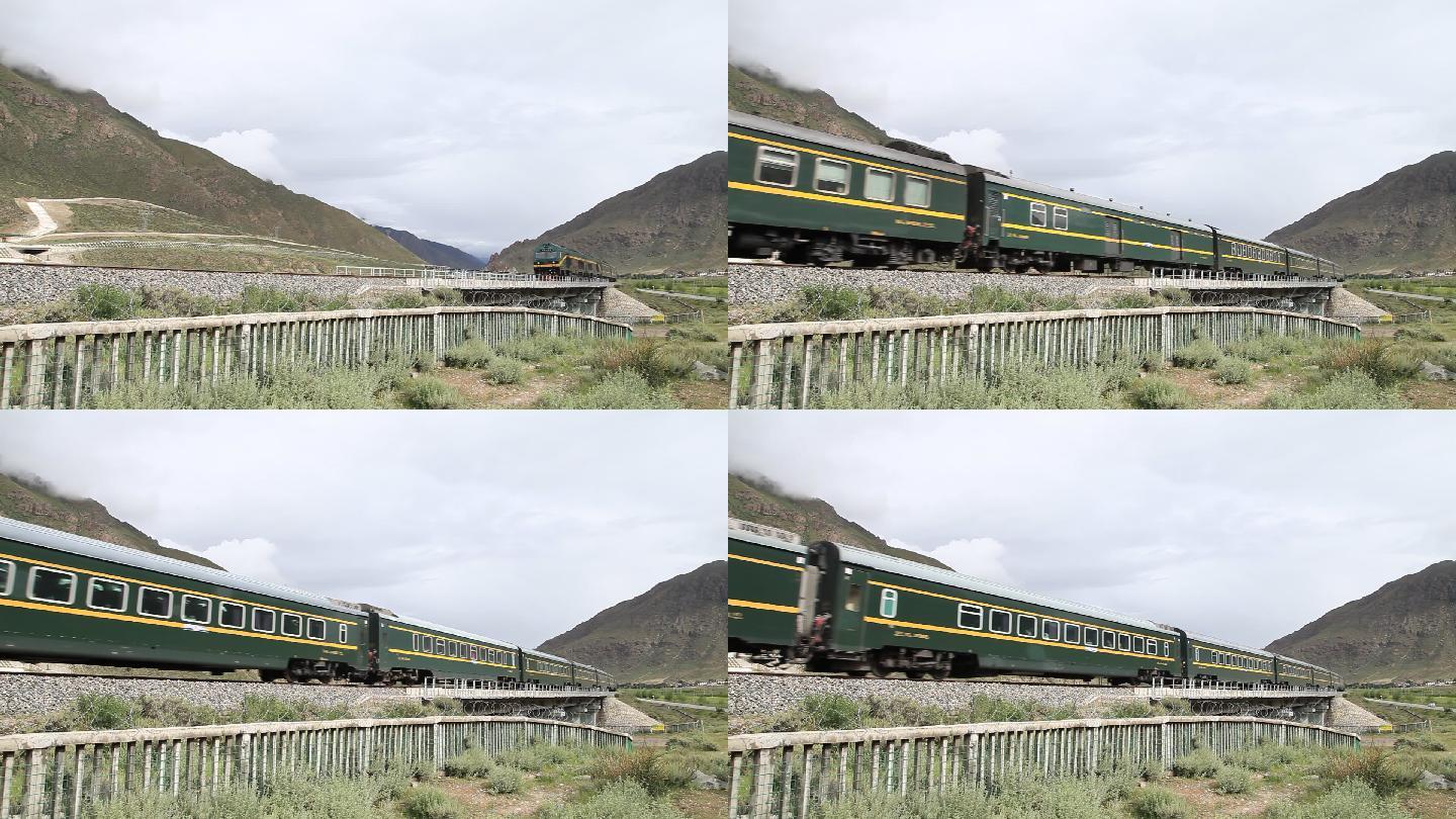 青藏铁路宣传片火车原始素材