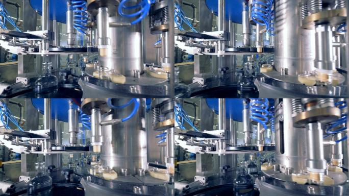生产线上的瓶子生产设备自动化工厂制造