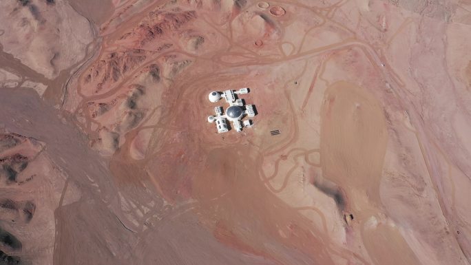 火星基地航拍