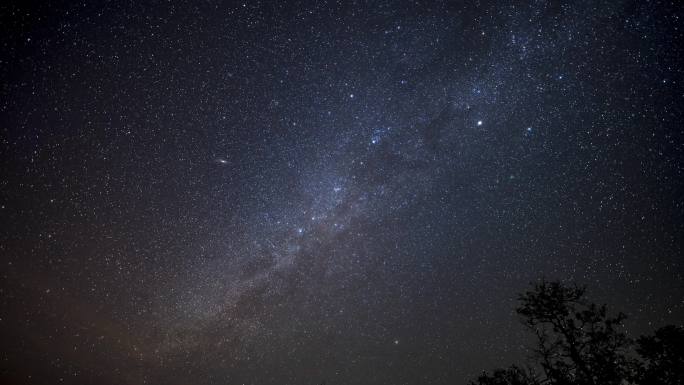 银河星轨夜色夜景星空