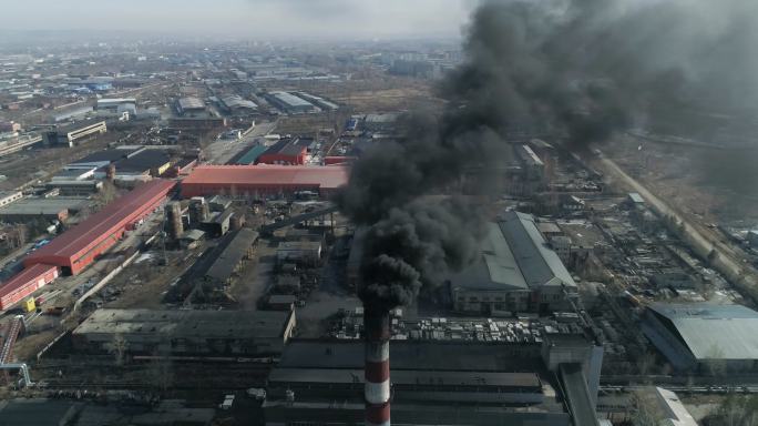 工厂电站燃煤污染工业排放全球变暖化石能源