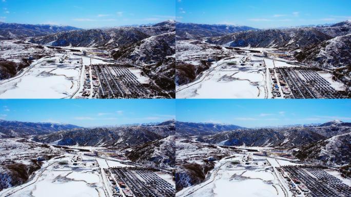 川西蓝天白云雪山壤口乡