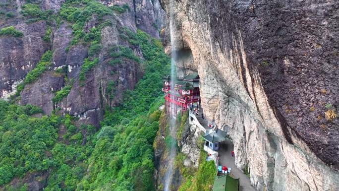 福建漳州灵通山灵通岩悬空寺云海素材