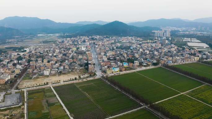 珠海斗门五山新村航拍4k素材