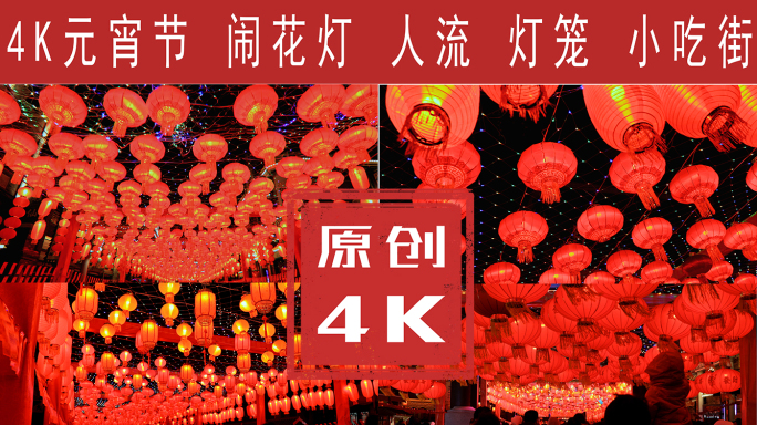 闹元宵 花灯展4K