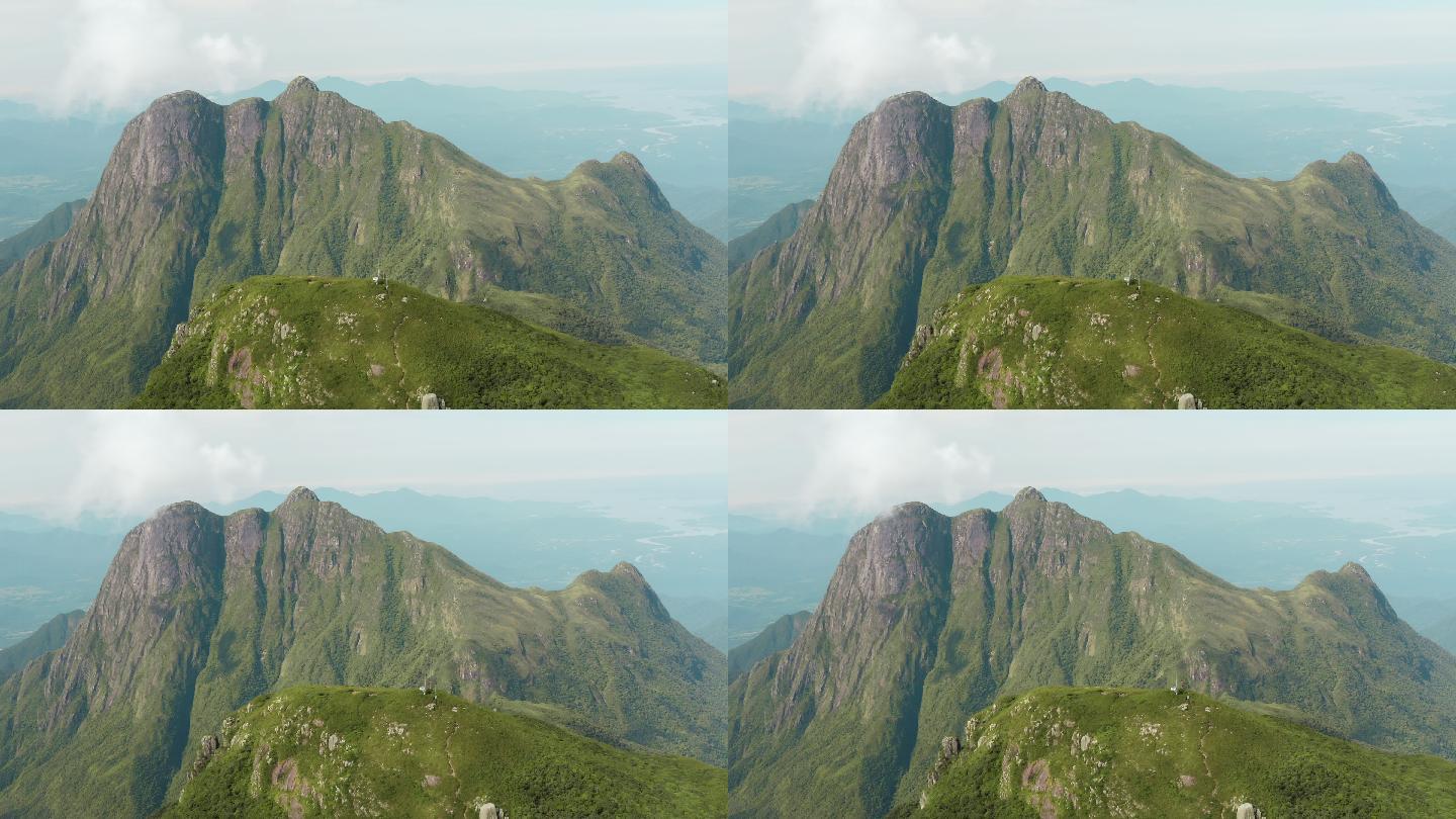 巴西热带雨林最高山脉鸟瞰图