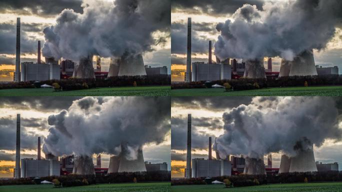 燃煤电站化工厂炼油排放全球变暖