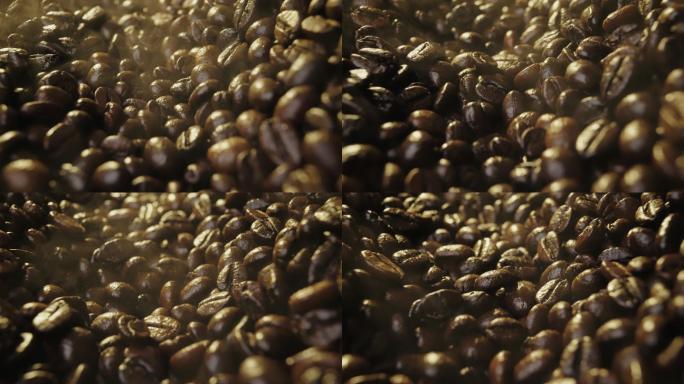 烤咖啡豆植物果实实拍展示视频素材