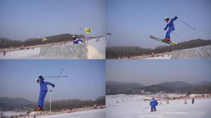 滑雪 跳台 锻炼 训练 冰雪 娱乐