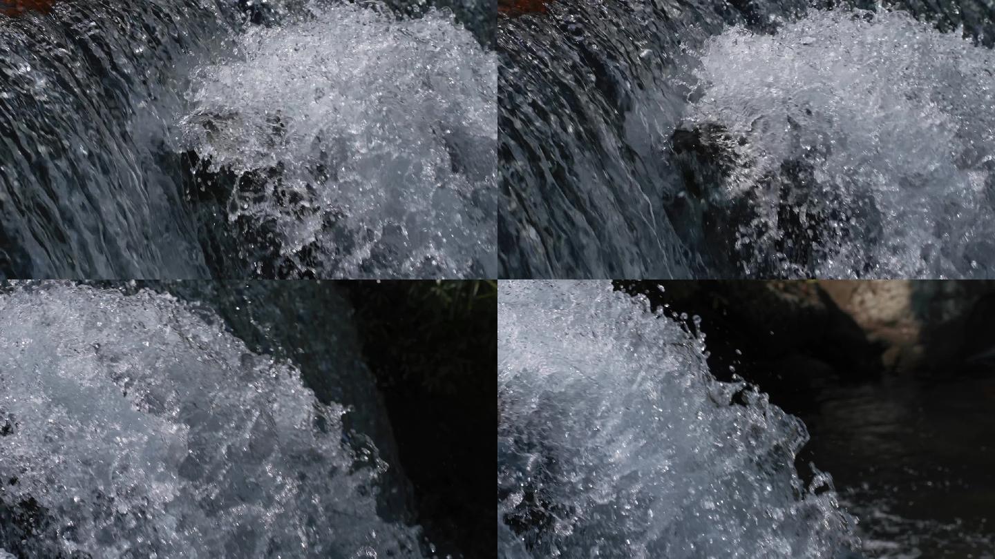 瀑布 河流 升格 流水 4K
