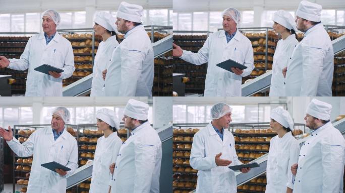 向面包师们解释使用工业机器的规则
