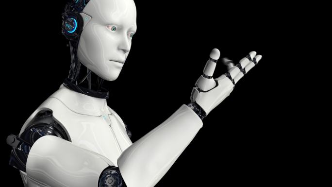 人工智能未来派人形机器人