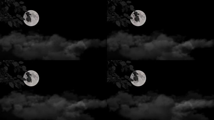 4k月亮夜色景色