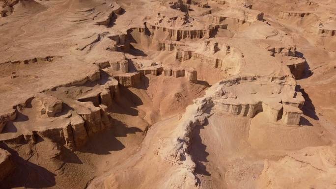 沙漠峡谷航拍素材地质地貌大自然