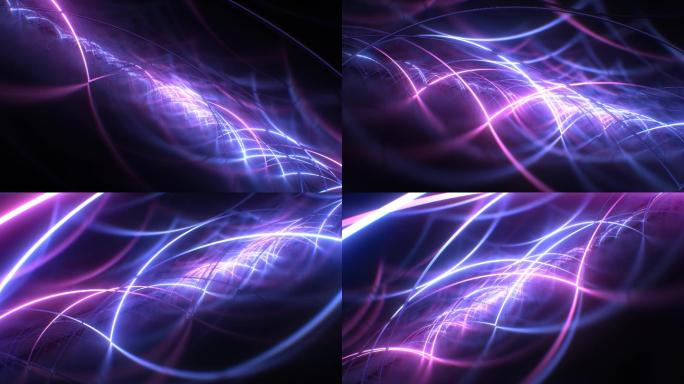科幻紫外辉光霓虹光波