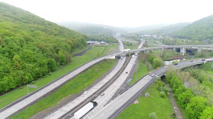 道路鸟瞰图立交桥高速公路公路规划