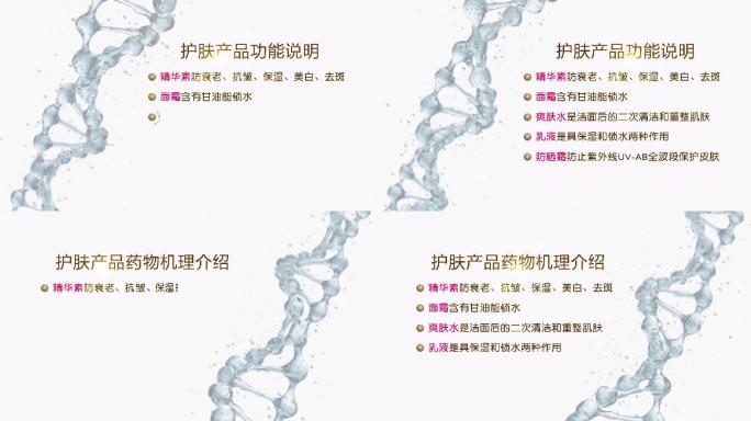 分子DNA螺旋字幕动画
