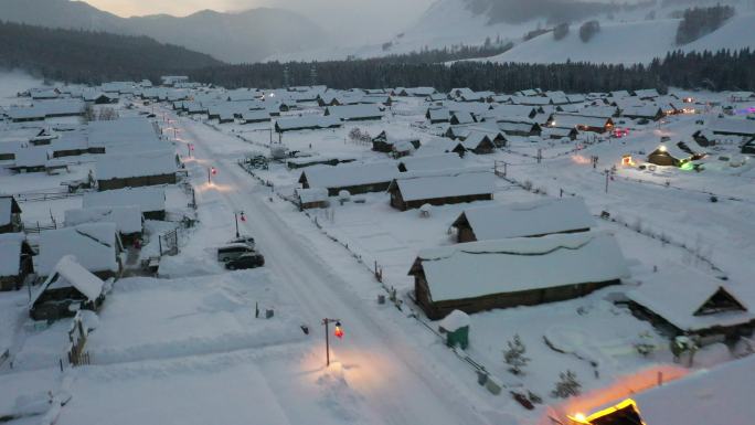 阿尔泰山区的雪景素材（4K高清）