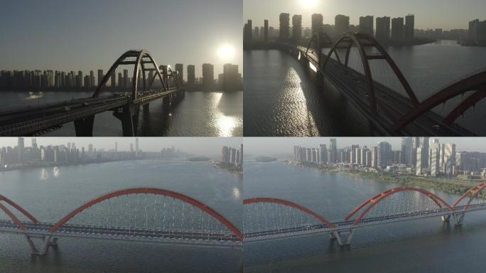 福元路大桥日出