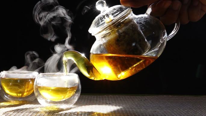 热菊花茶玻璃茶具中国功夫茶茶饮