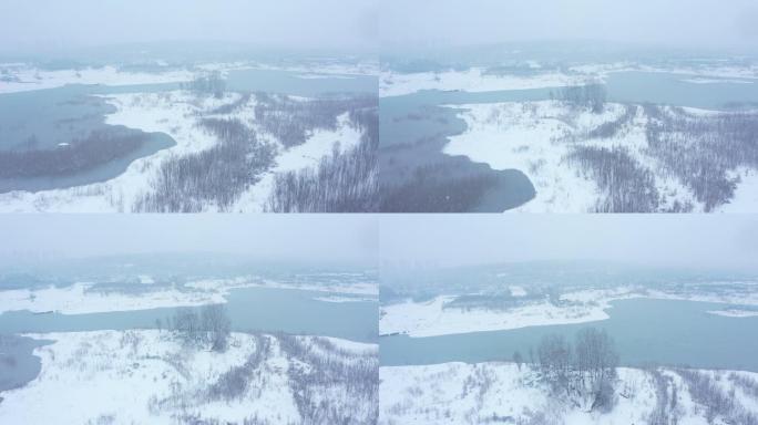 黄河雪景