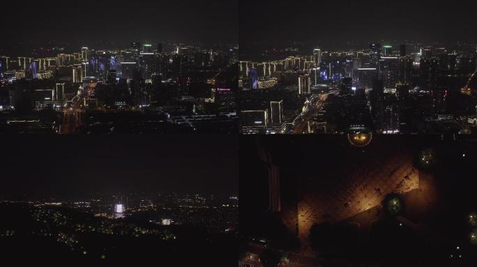 杭州临平建筑夜景合集4k