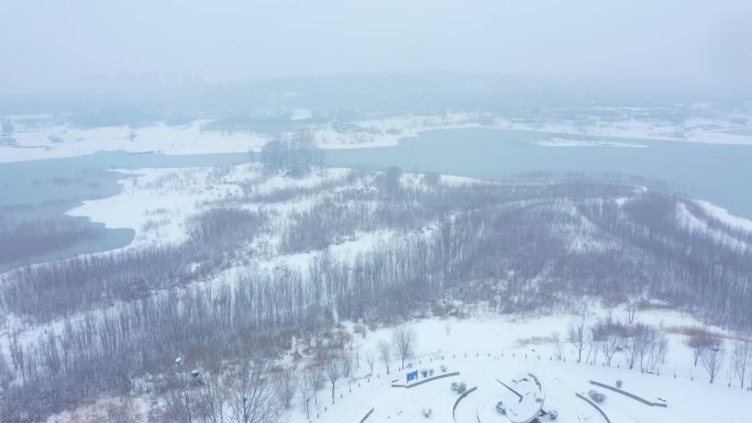 黄河雪景