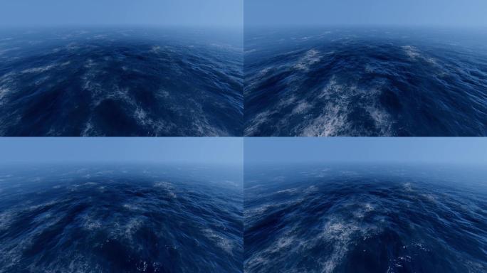 4K雾气海面大海海洋