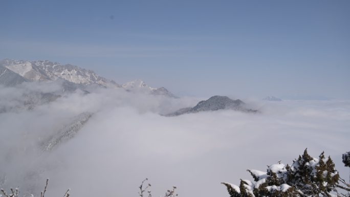 4K 西岭雪山 延时