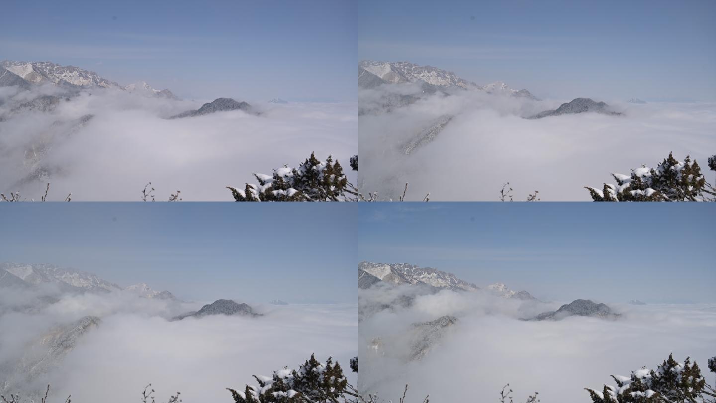 4K 西岭雪山 延时