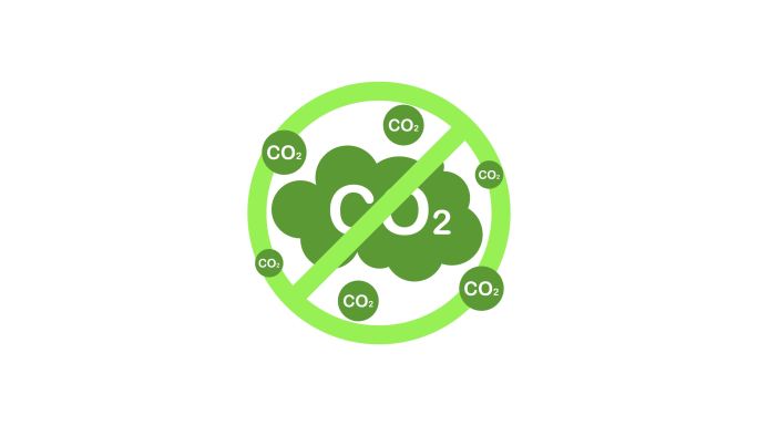 禁止二氧化碳排放标志