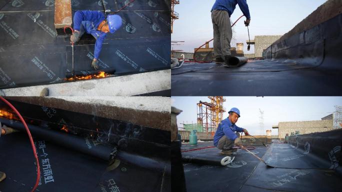 沥青油毛毡防水施工
