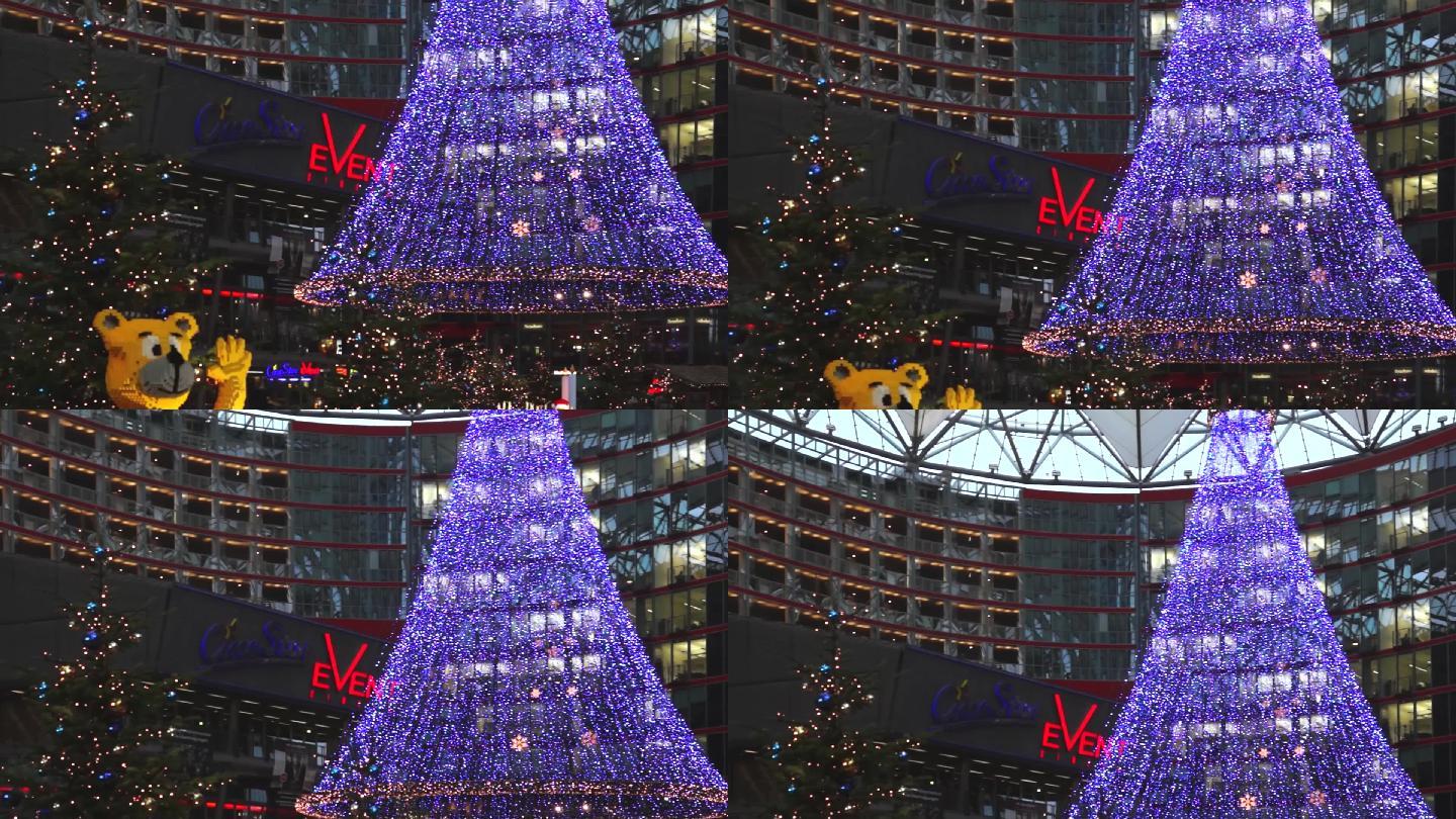 商城里的圣诞树装饰物